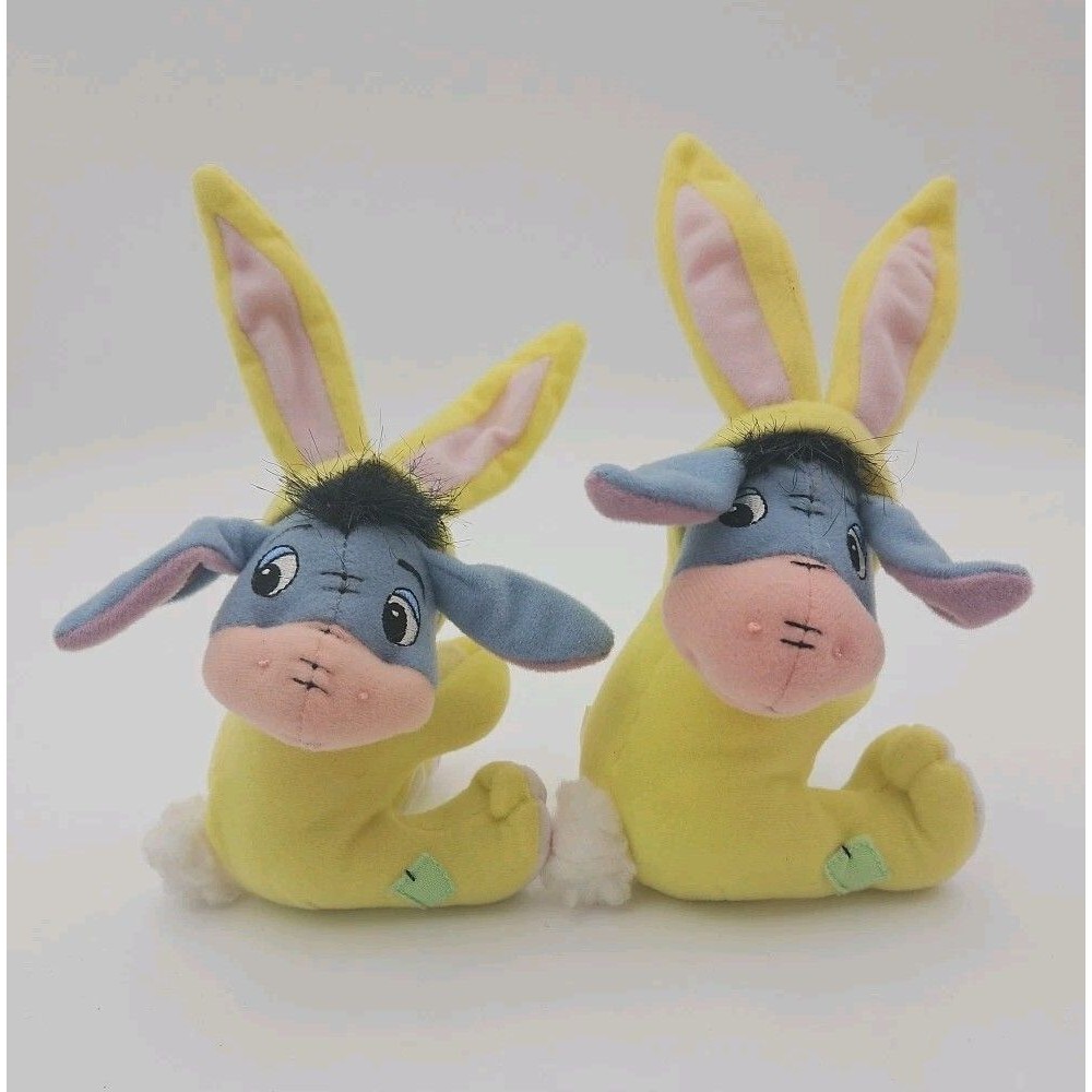 Winnie The Pooh Easter Basket Huggers Eeyore 5" Plush Stuffed Animal Lot Of 2